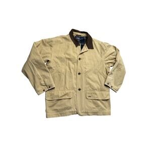 Vintage Polo Ralph Lauren Hunting Barn Chore Field Canvas Jacket Sz L Coat
